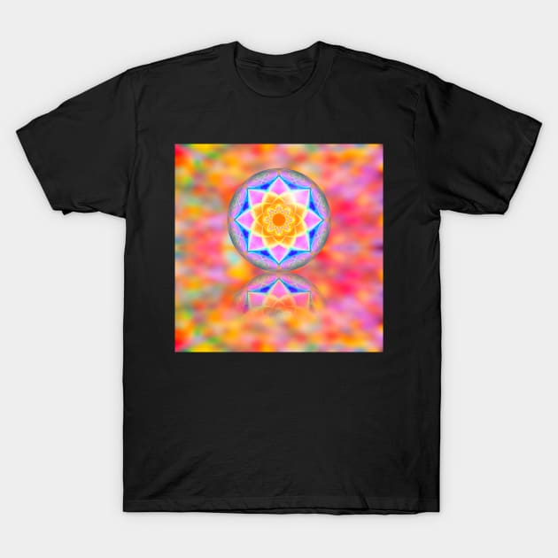 Pink glass ball digital art T-Shirt by RosNapier